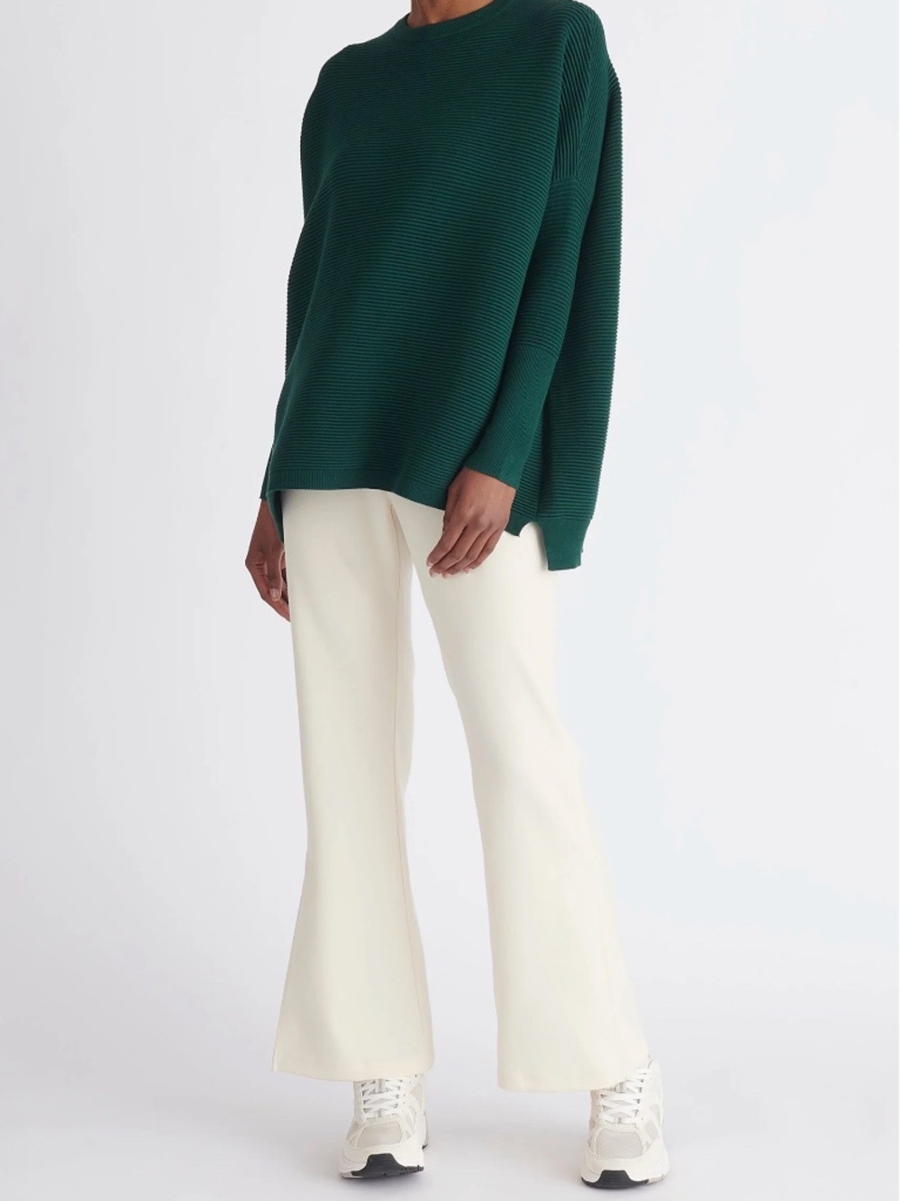 Paisie‎ Ribbed Oversized Knit Jumper in Green NWT Size L/XL (M)
